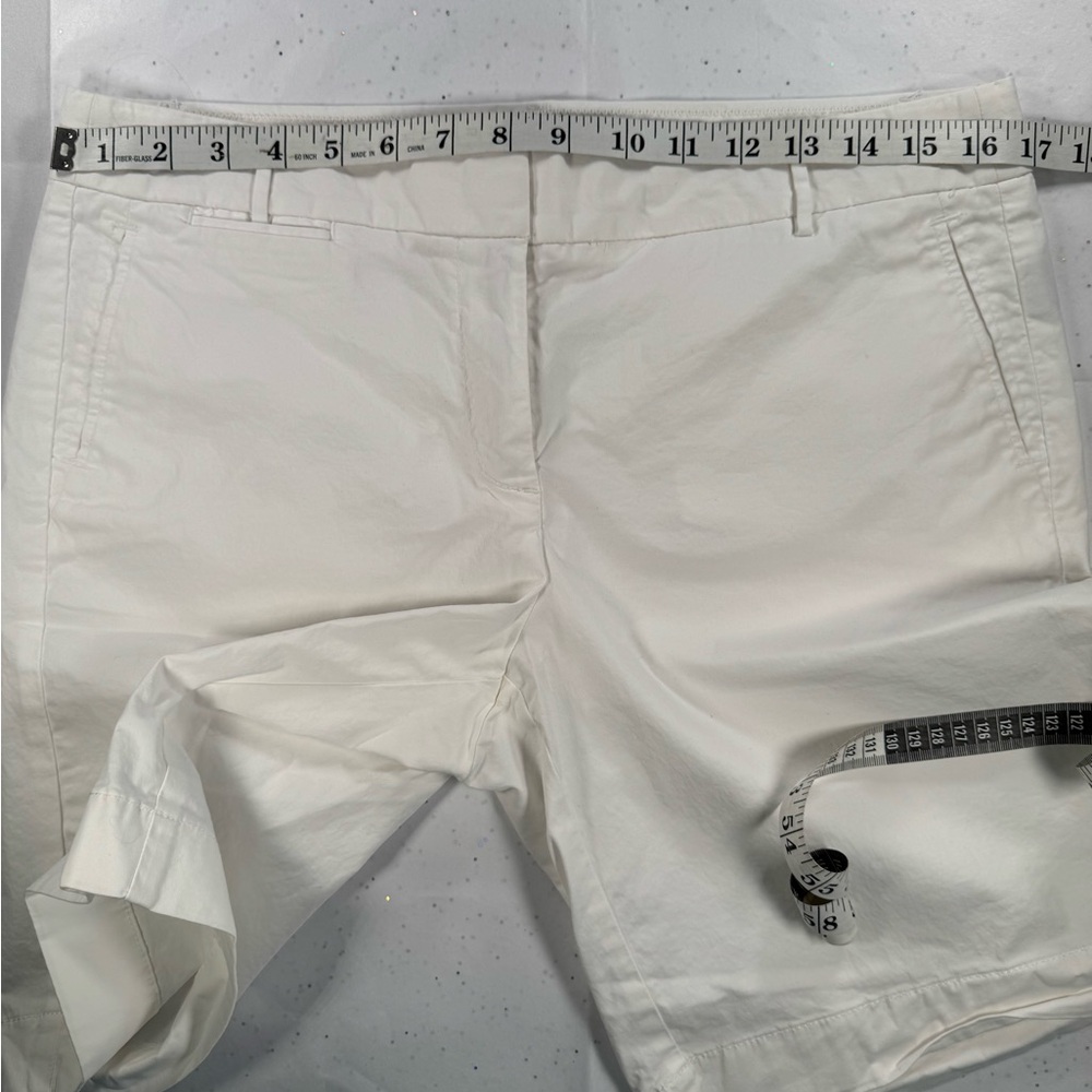J. Crew White Women's Chino Bermuda Shorts - Picture 4 of 5